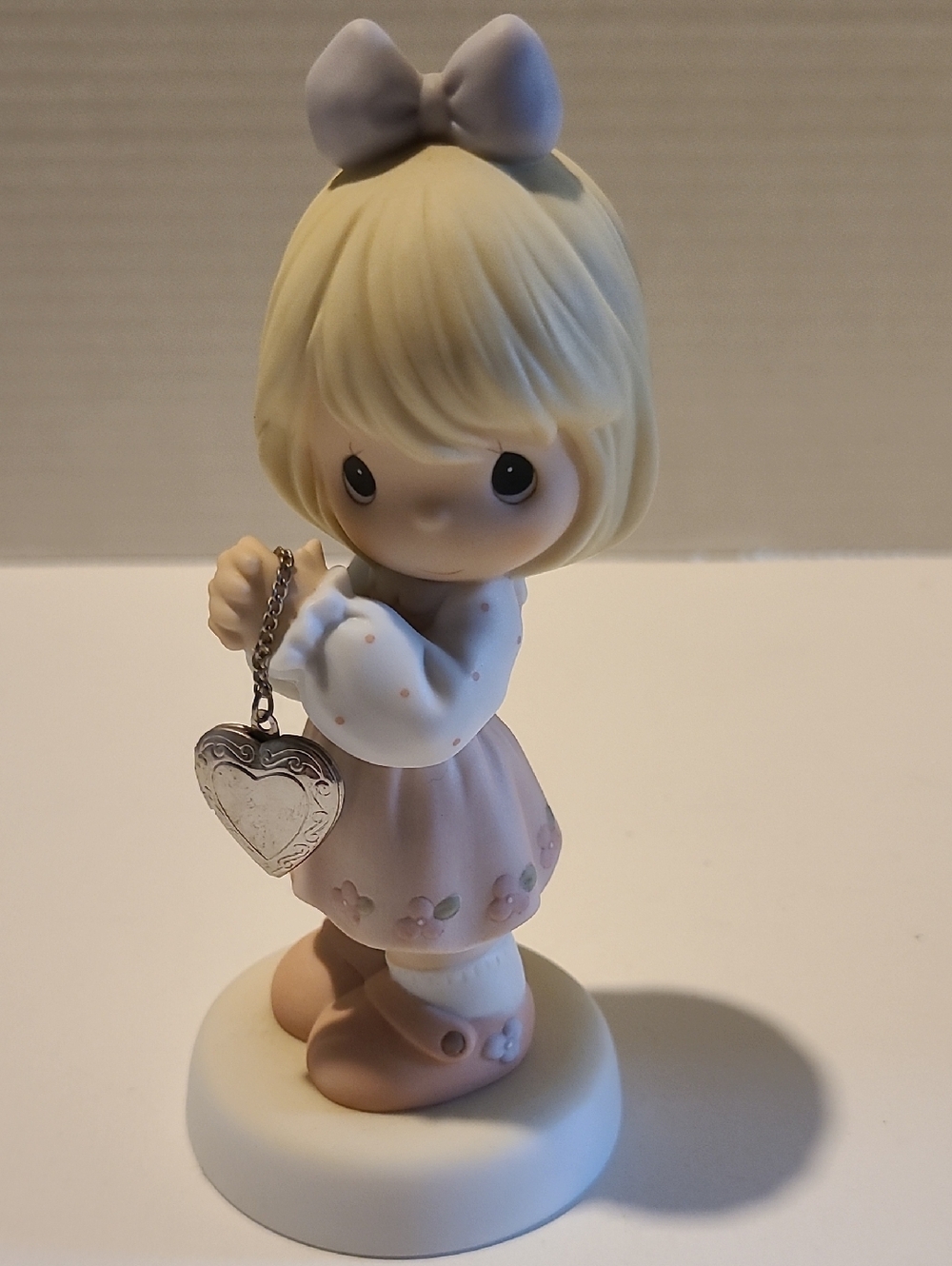 Precious Moments Figurine with Heart Locket - 2003 Collectors Club